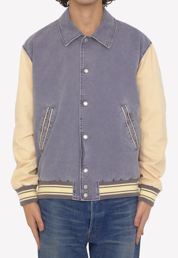 Buttoned Bomber Jacket