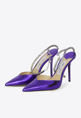 Saeda 100 Crystal-Embellished Pumps