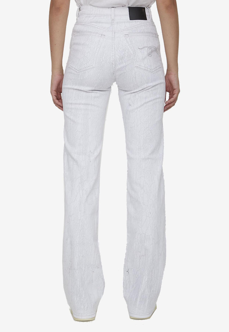 Jane Crackled-Effect Jeans