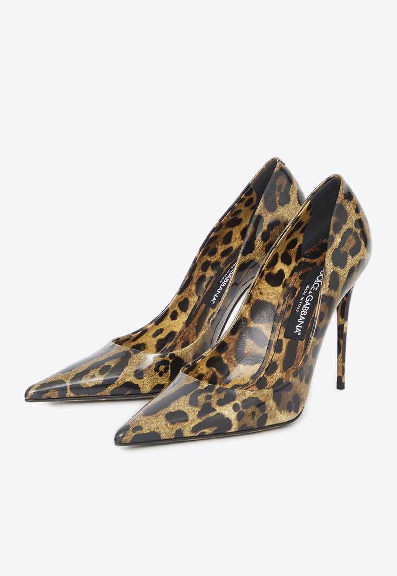 Lollo 105 Leopard Print Pumps