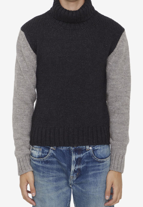 Bi-Color Wool Sweater