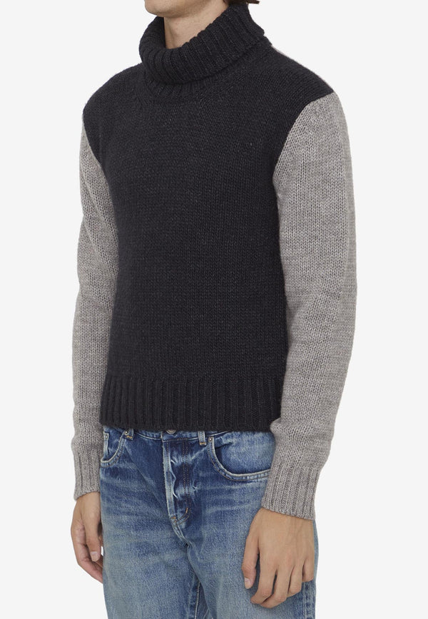 Bi-Color Wool Sweater