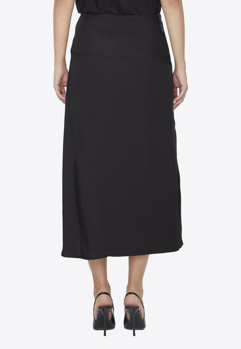 Zipped Midi Skirt