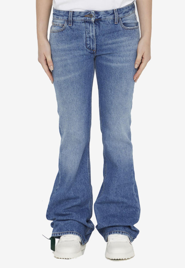 Low-Rises Flared Jeans