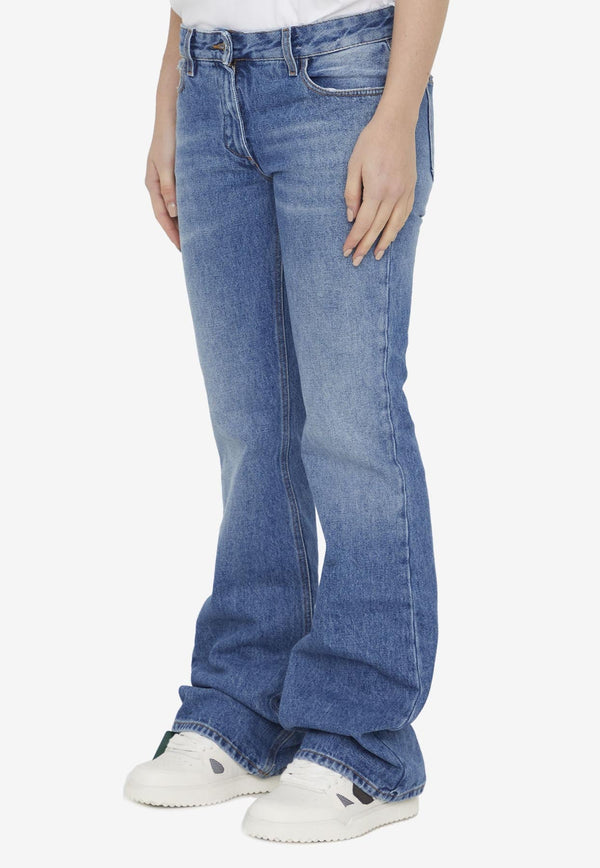 Low-Rises Flared Jeans