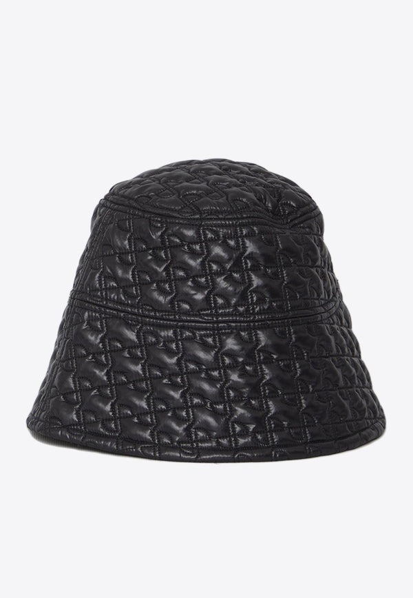 Quilted Nylon Logo Bucket Hat