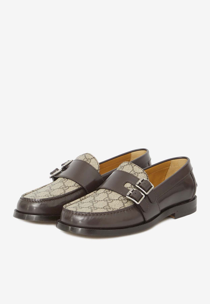 GG Monogram Buckle Loafers