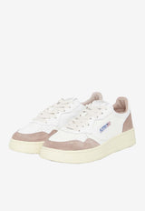 Medalist Leather and Suede Low-Top Sneakers