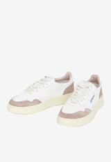 Medalist Leather and Suede Low-Top Sneakers
