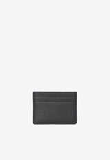 VLogo Grained Leather Cardholder