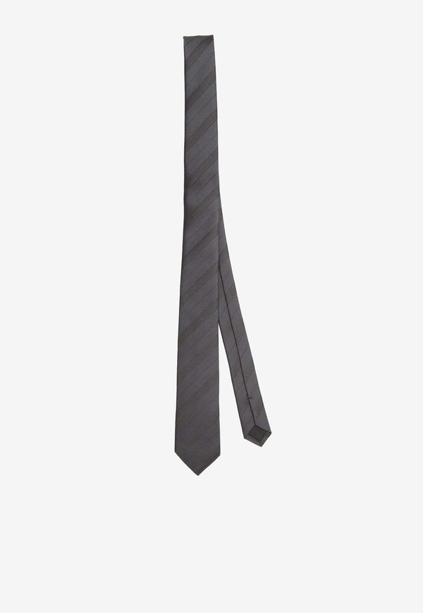 Silk Faille Striped Tie