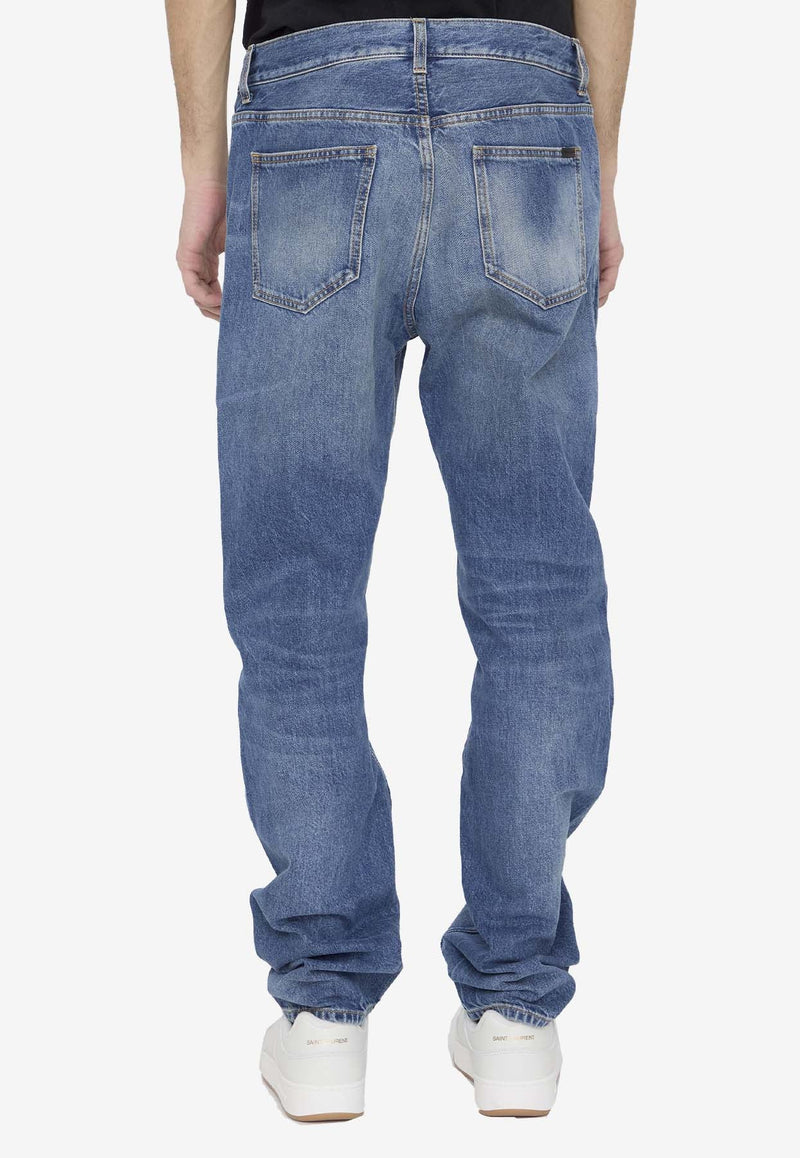 Low-rise Washed-Out Jeans