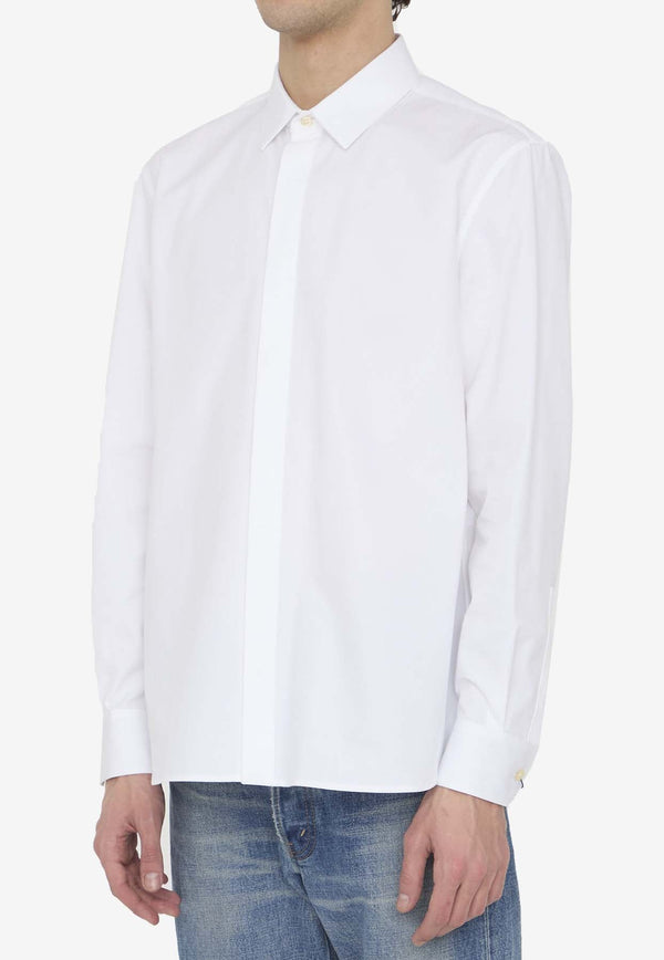 Long-Sleeved Poplin Shirt