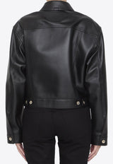 Cropped Leather Jacket