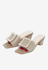Love 45 Metal Buckle Mules in Patent Leather