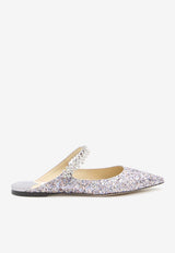 Bing Glittered Flat Mules