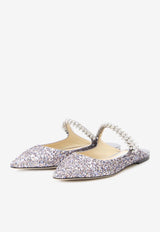 Bing Glittered Flat Mules