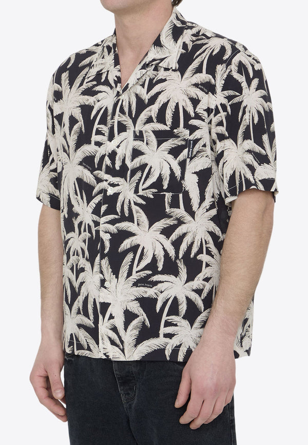 All-Over Palm Bowling Shirt