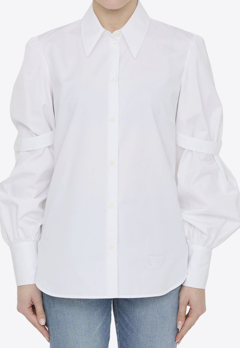 Classic Long-Sleeved Shirt with Straps