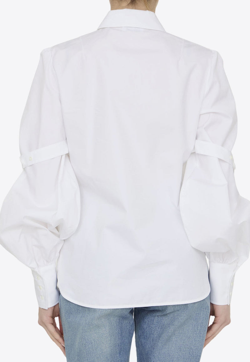 Classic Long-Sleeved Shirt with Straps