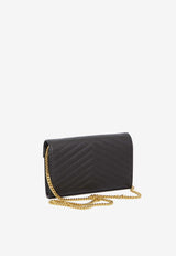 Cassandre Chain Wallet in Quilted Leather