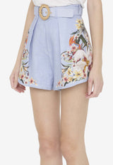 Lexi Floral-Print Mini Shorts