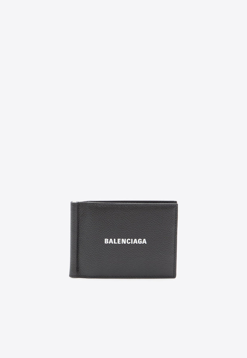 Logo Print Leather Wallet