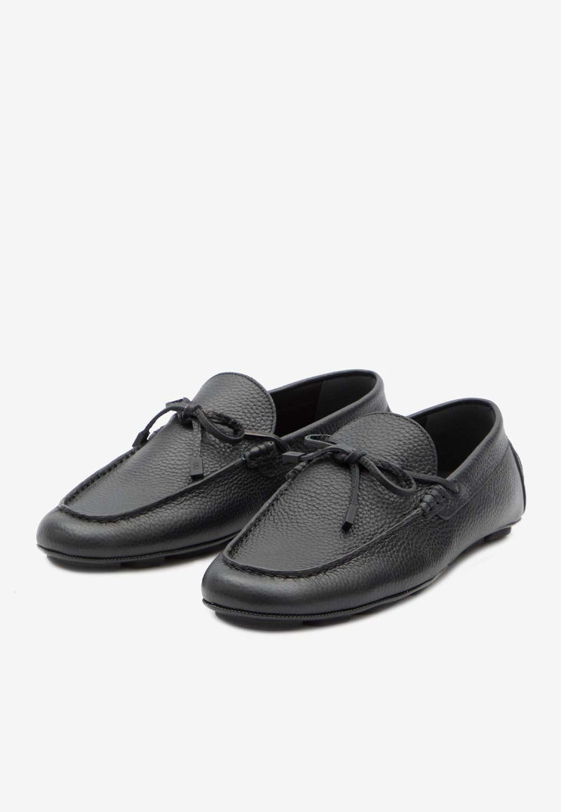 VLogo Signature Leather Loafers