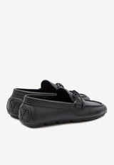 VLogo Signature Leather Loafers