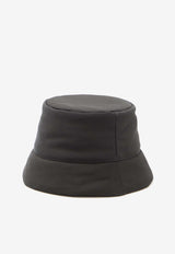 Anagram-Embossed Puffer Bucket Hat