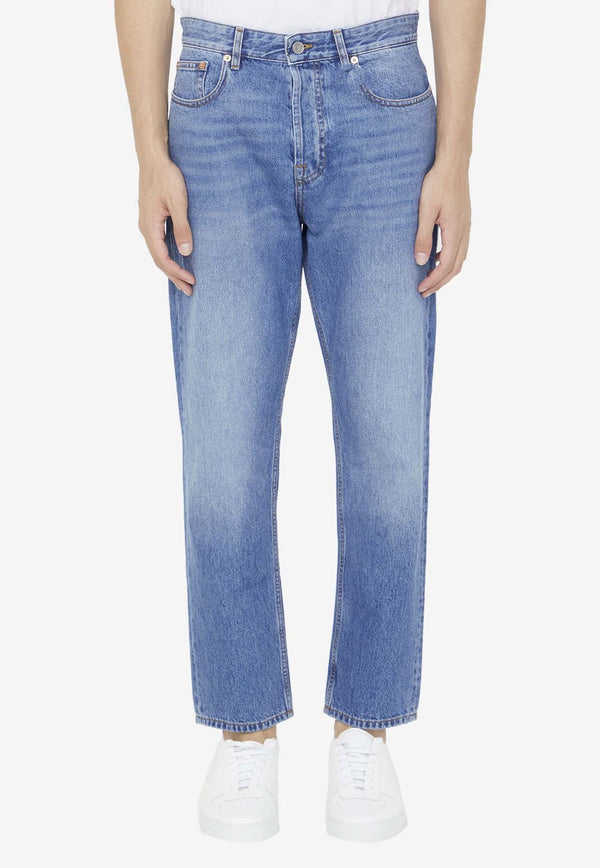 VLogo Straight-Leg Jeans