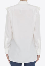 Long-Sleeved Silk Shirt