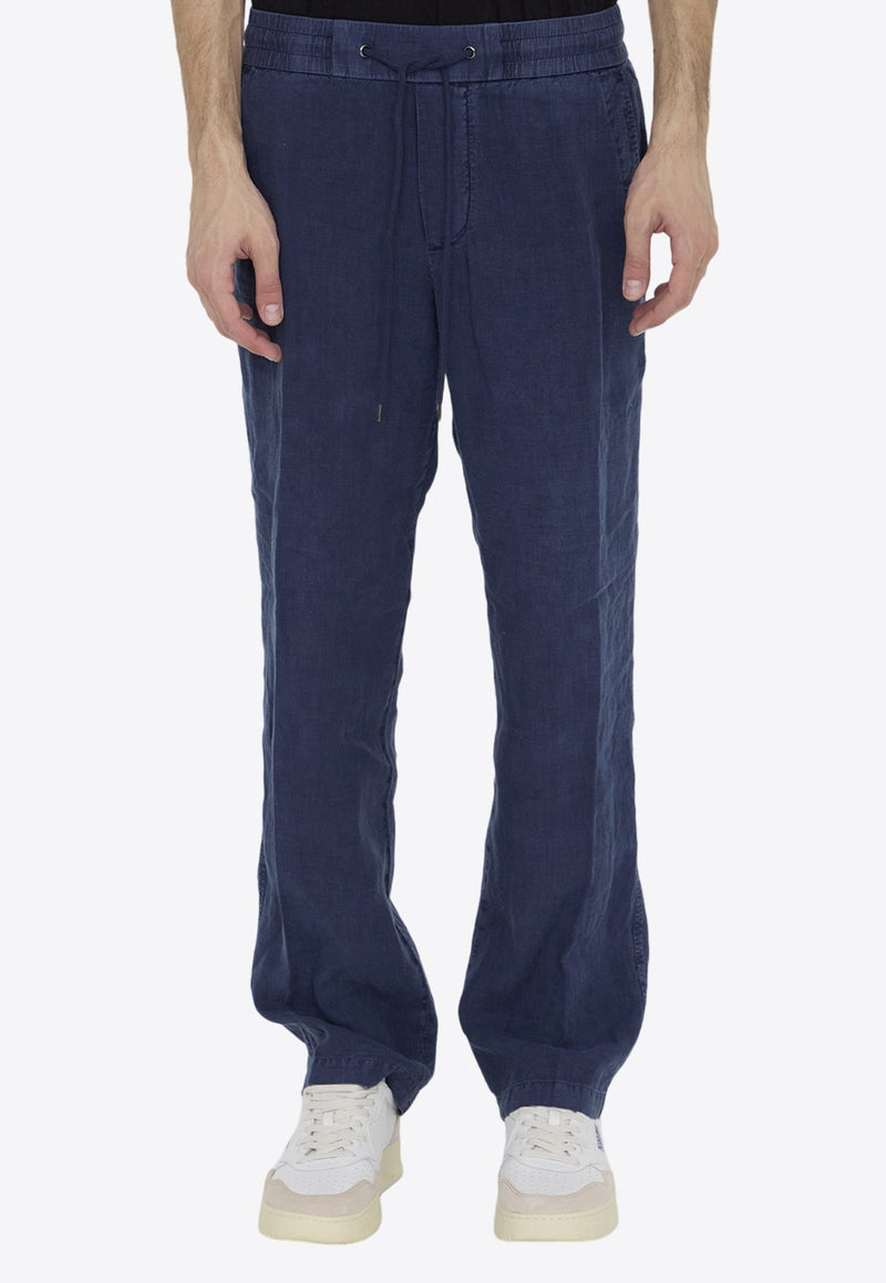 Drawstring Straight-Leg Pants