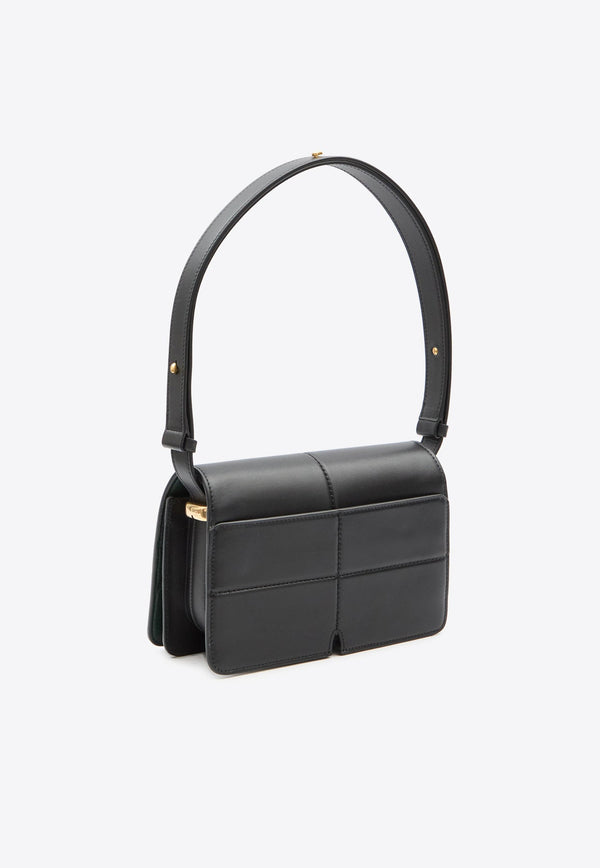 Snip Calf Leather Shoulder Bag