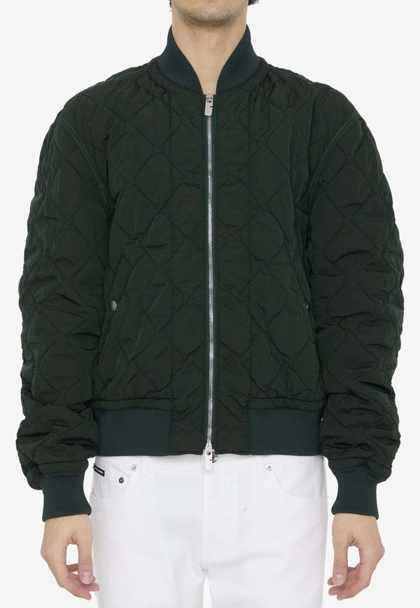 Quilted Bomber Jacket