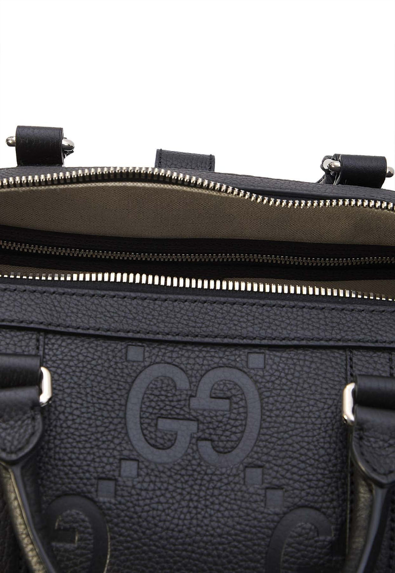 Small Jumbo GG Leather Duffel Bag