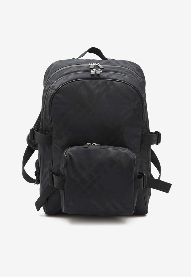 Jacquard Check Backpack