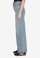 Washed High-Waisted Jeans
