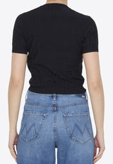 All-Over Logo Cropped Top