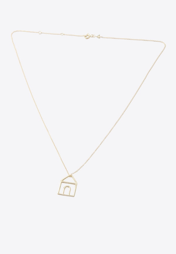 9-Karat Yellow Gold Casita Pura Necklace