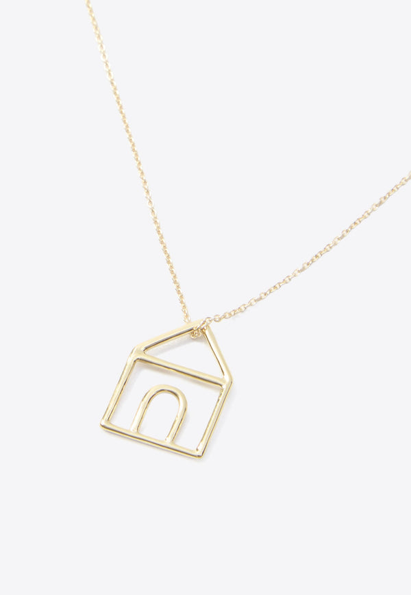 9-Karat Yellow Gold Casita Pura Necklace