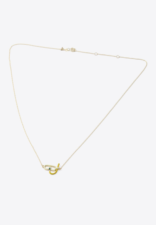 9-Karat Yellow Gold Snorkeling Necklace