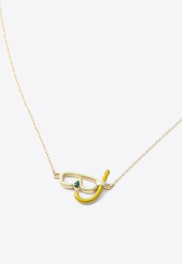 9-Karat Yellow Gold Snorkeling Necklace