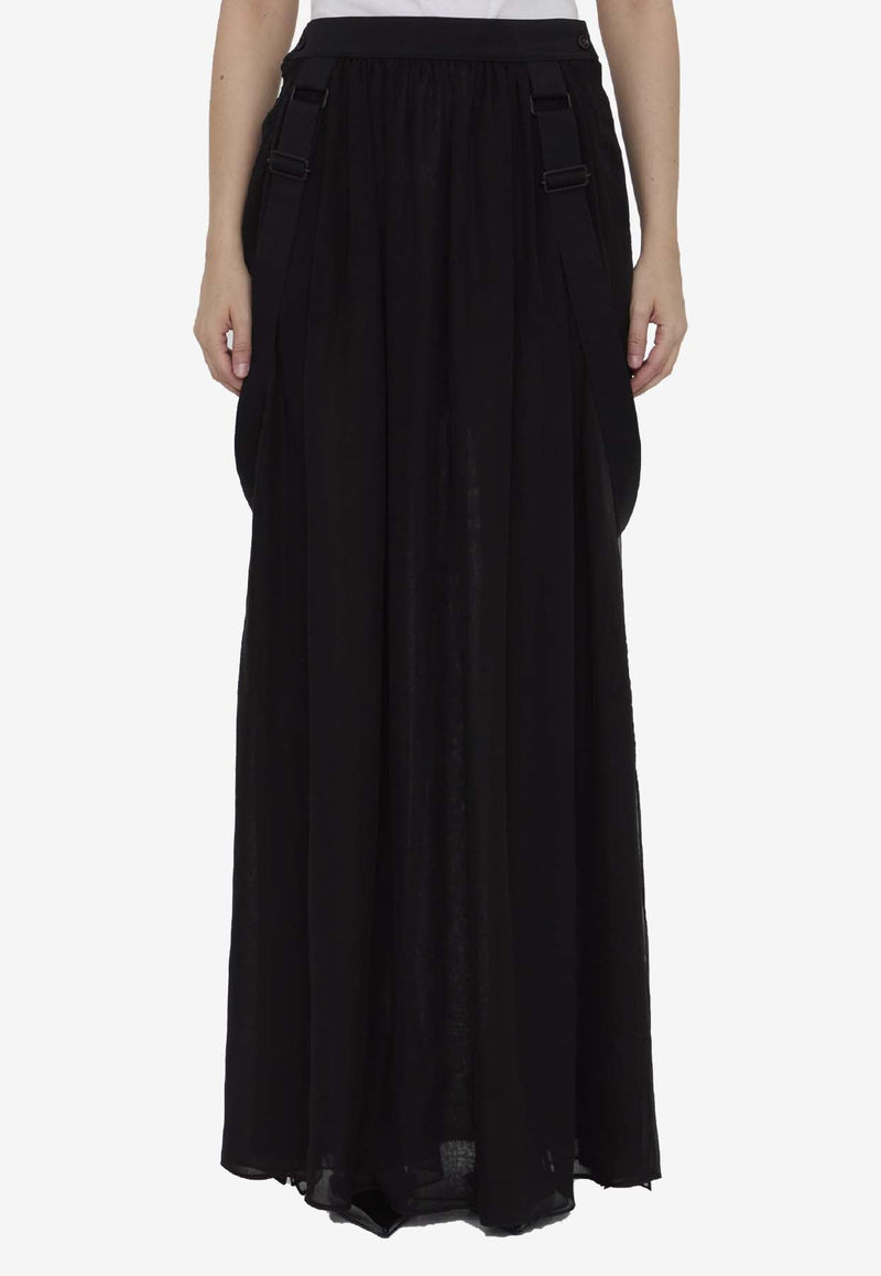 Jedy Silk Chiffon Maxi Skirt