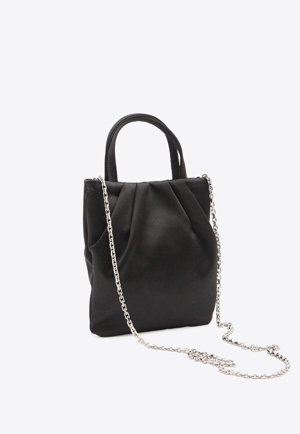 Micro Drape Satin Crossbody Bag