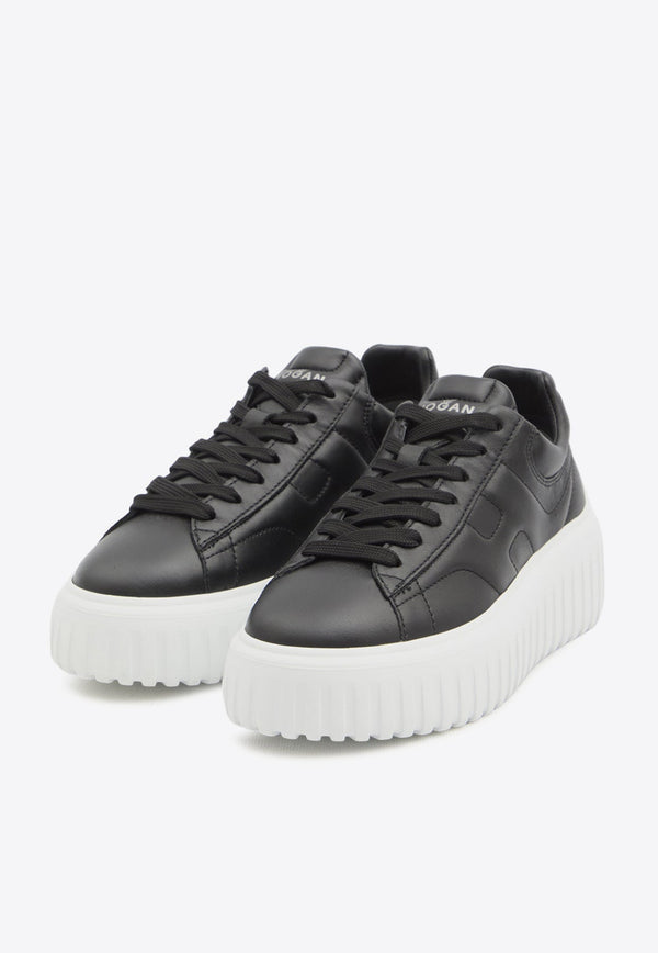 H-stripes Leather Low-Top Sneakers