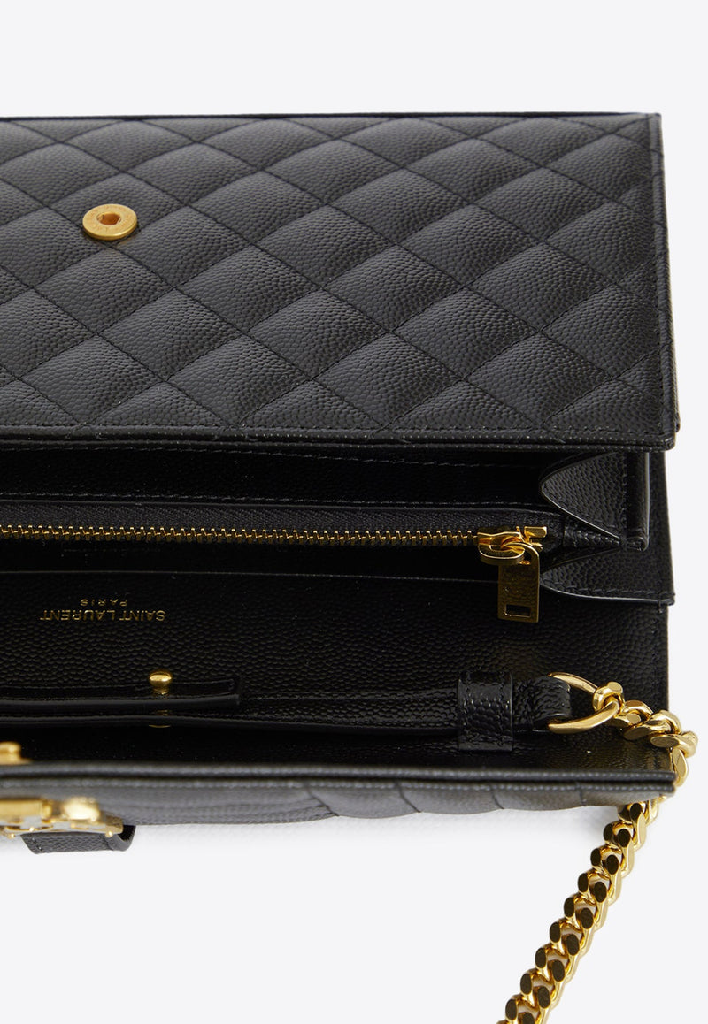 Cassandre Quilted Leather Chain Clutch