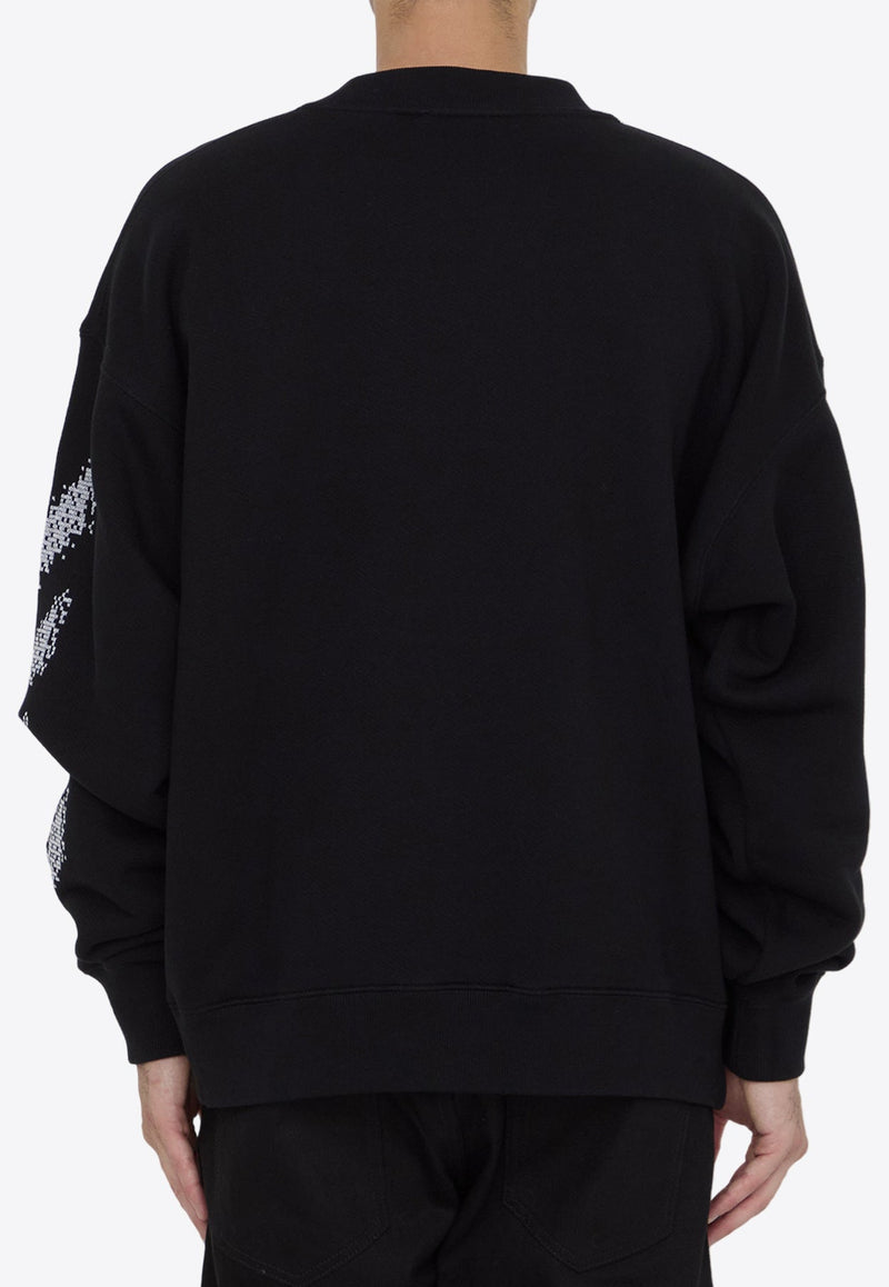 Pixel Diag Crewneck Sweatshirt