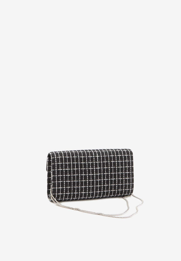 Efflorescence Checked Clutch Bag