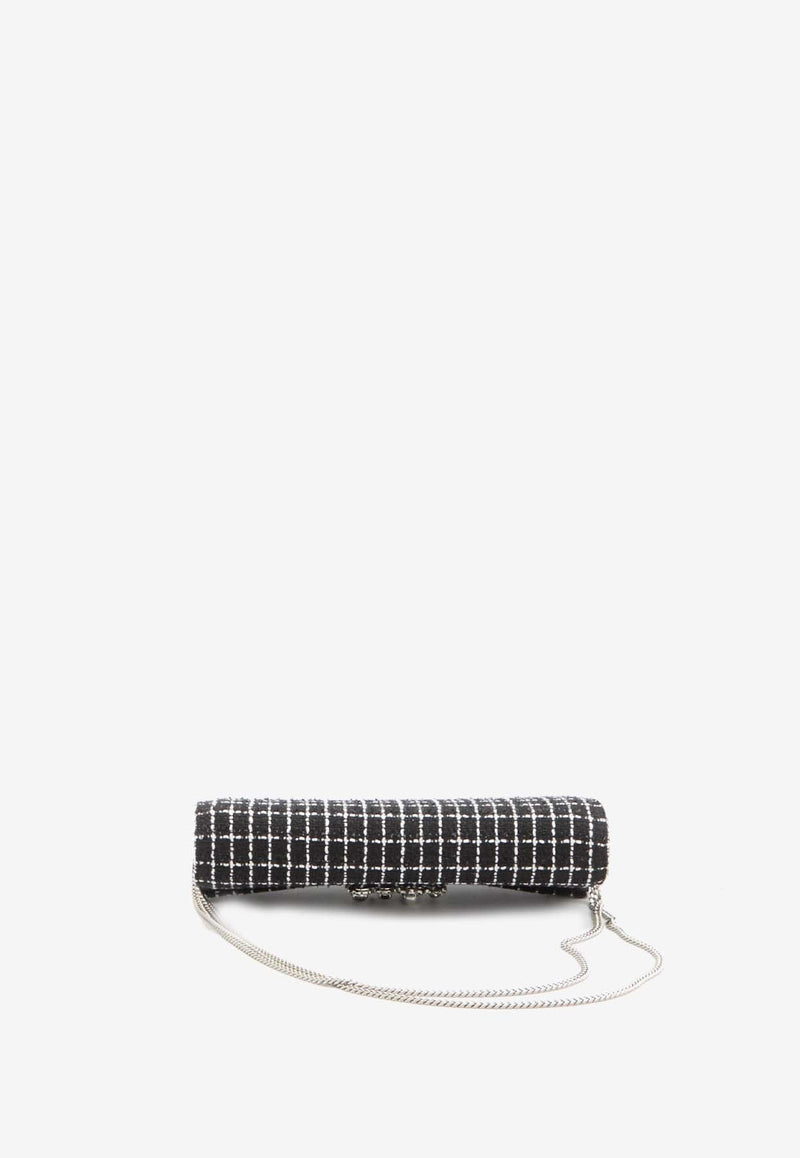 Efflorescence Checked Clutch Bag